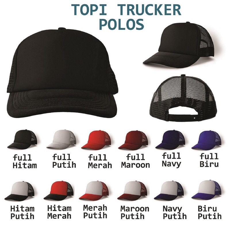 Topi Trucker Desain Topimu Edit Sendiri Teks Gambar Apapun Bisa