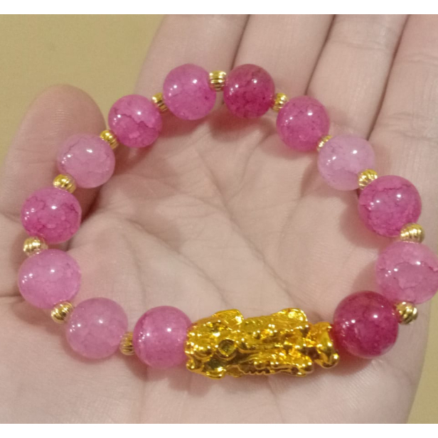 Gelang Pixiu Import warna/ Gelang Keberuntungan Pixiu / Gelang Pixiu Bulat keberuntungan