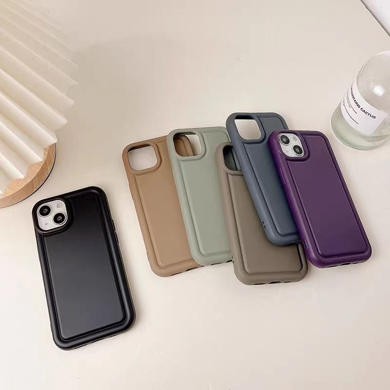 [TPC] Korean Round Soft Case (2/2) Nude Colour Phone Case IPHONE 7 8 PLUS X XS MAX XR 11 12 13 14 PRO PLUS PRO MAX - IP094