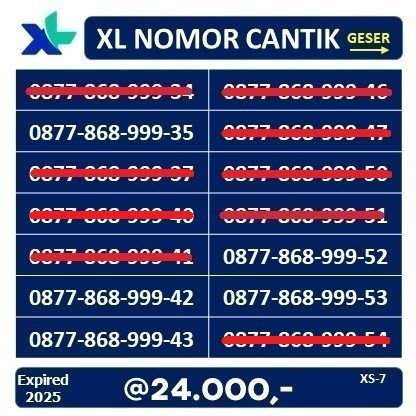 NOMOR CANTIK XL TRIPLE 888 TENGAH