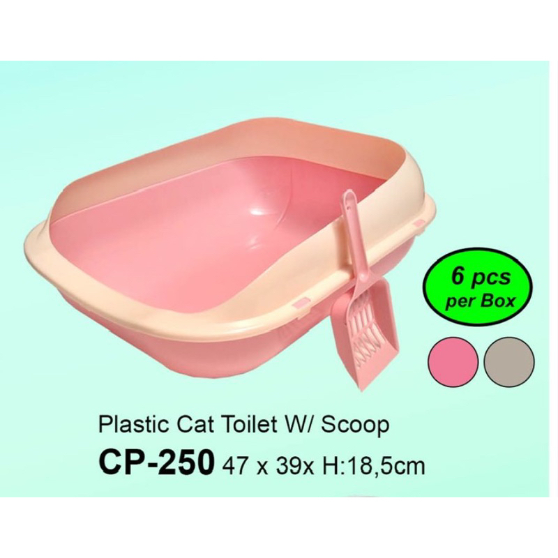 Bak Pasir Kucing | Toilet Kucing | Litter Box Kucing Lucu | Bak Pasir Jumbo