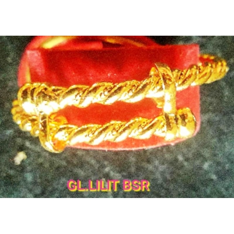 Gelang lilit(Lapis emas)