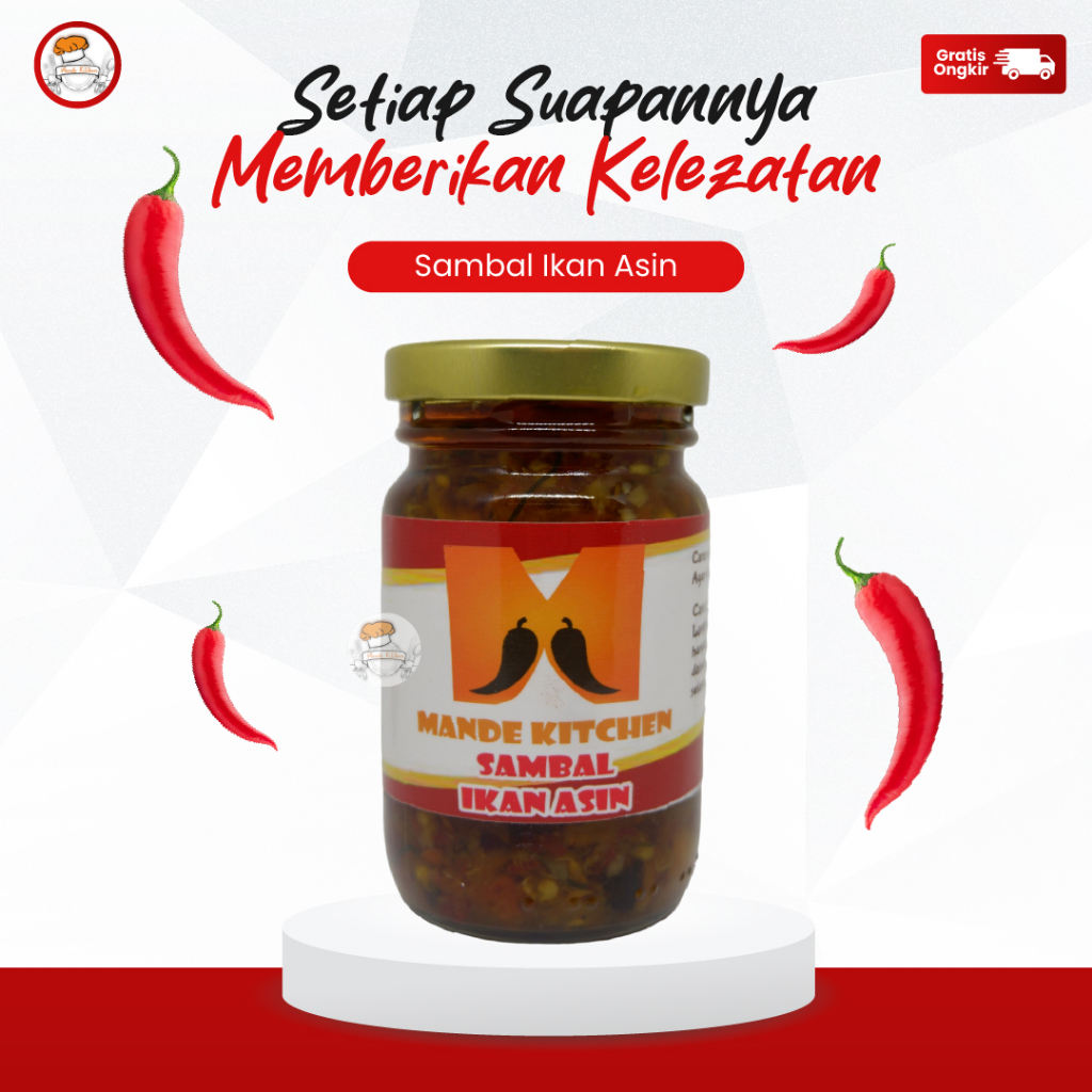 

Sambal Ikan Asin Viral 200 Gram Makanan Pedas Siap Saji Fresh Homemade By Mande Kitchen