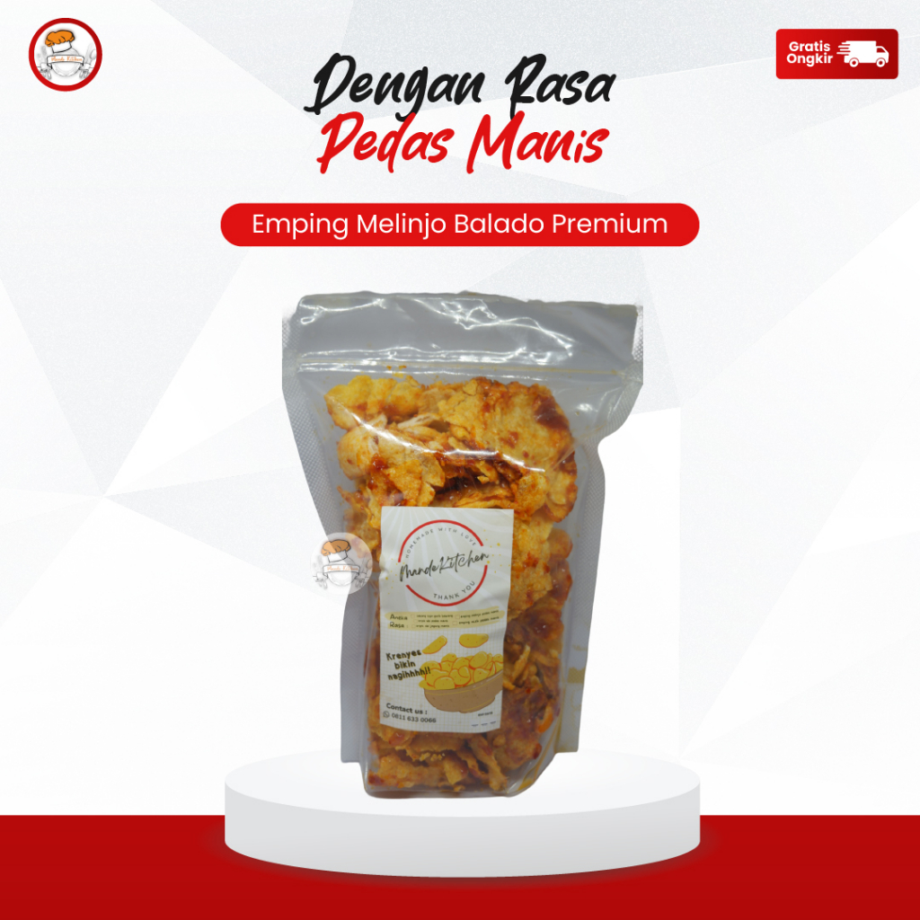 

Keripik Pedas Manis Emping Melinjo Premium 250 Gram Makanan Ringan Snack Jadul By Mande Kitchen