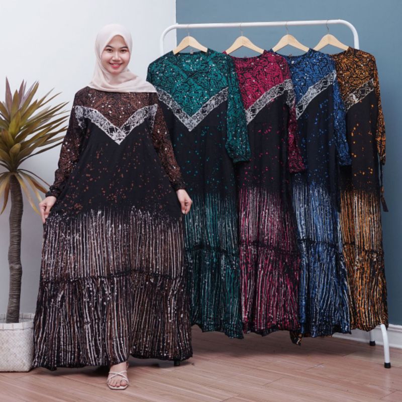 Gamis Rayon Cap Malaman|Gamis Batik Busui