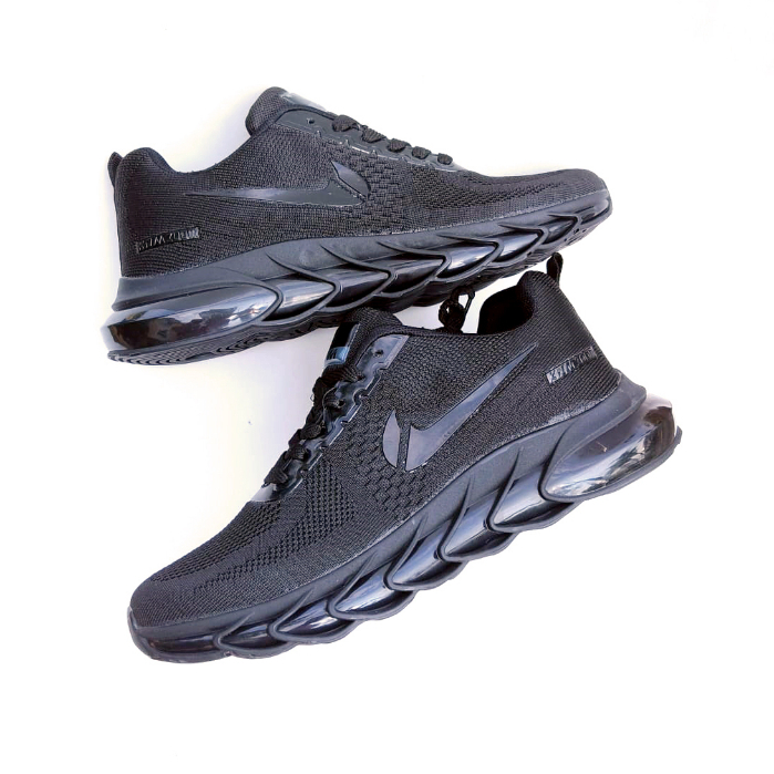 Sepatu Olahraga Sepatu Lari Running Shoes Premium Import KDM LF1603 Full Black
