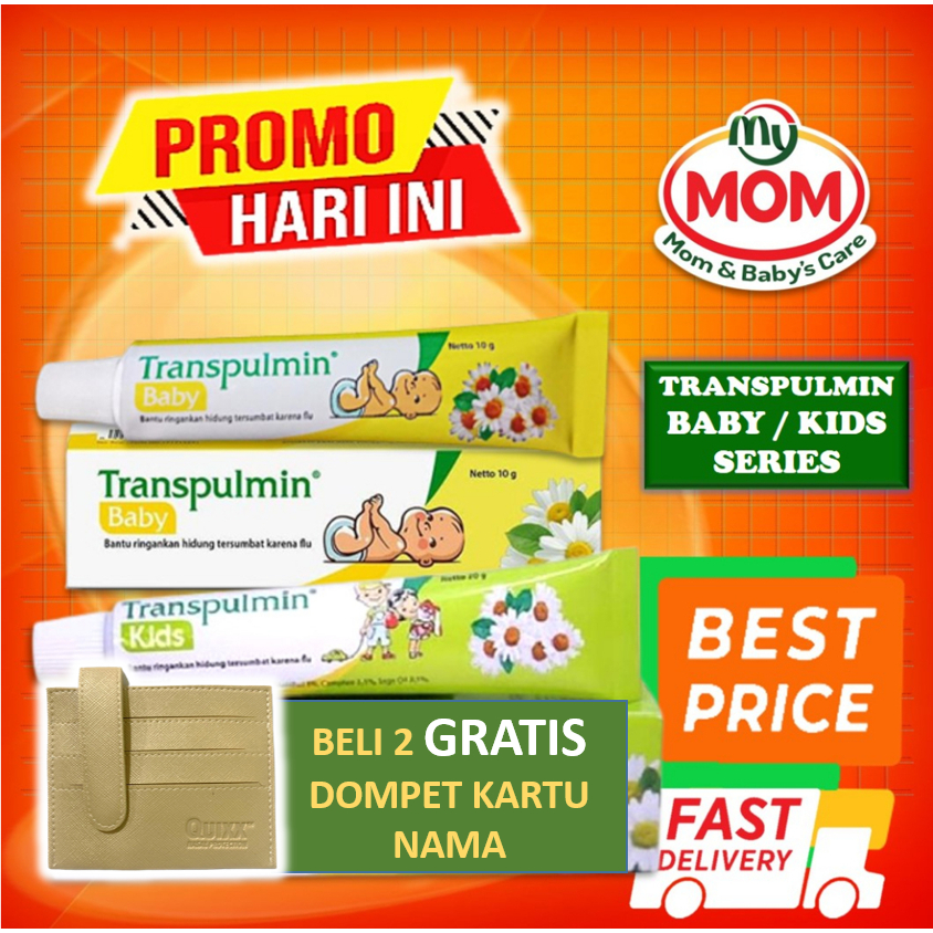 [BPOM] Transpulmin BABY 10gr / Transpulmin Kids 20gr / Balsam Bayi / Balsem Anak Bayi Hidung Tersumbat / MYMOM