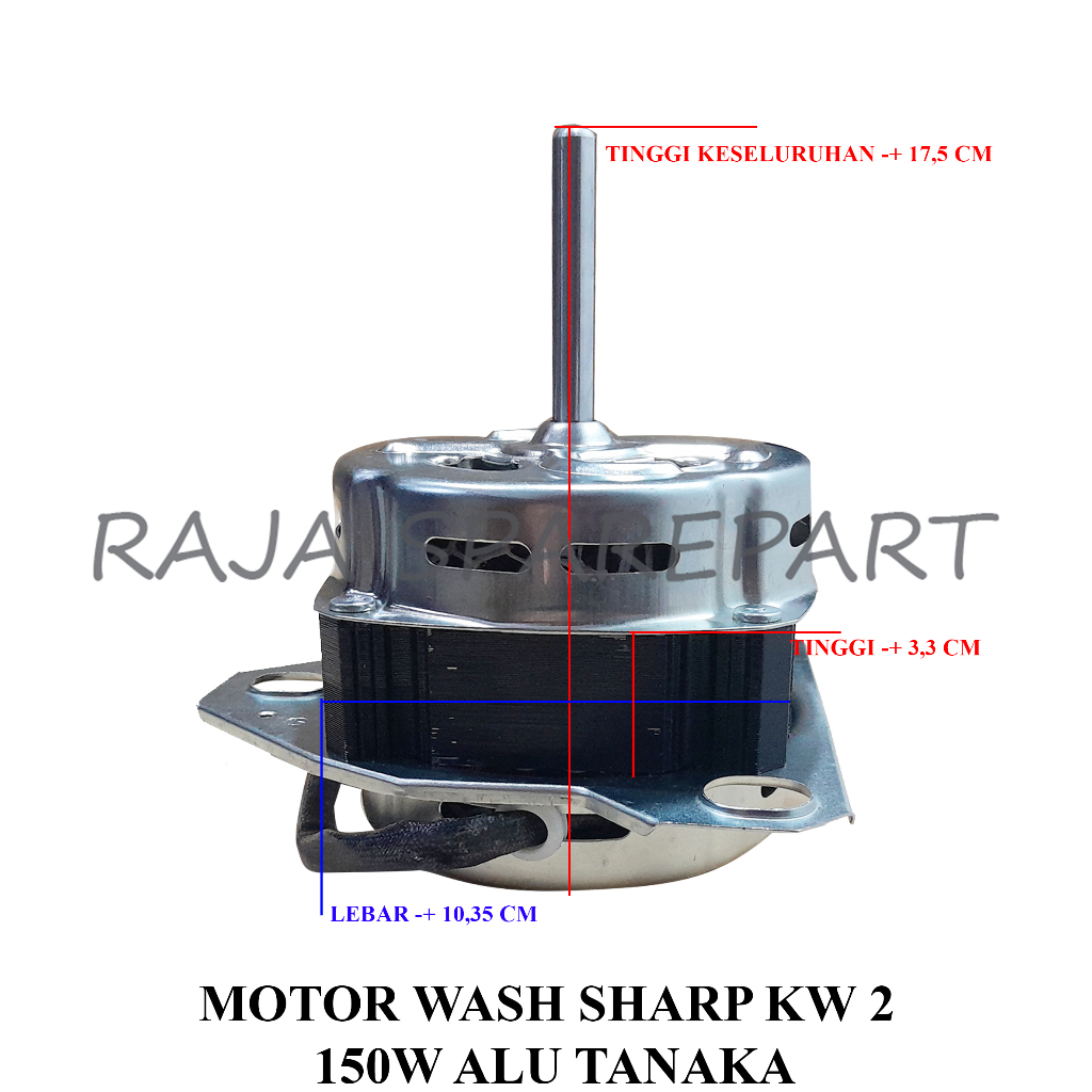 MOTOR WASH/DINAMO MESIN CUCI/MOTOR WASH SHARP KW 2 150W ALU