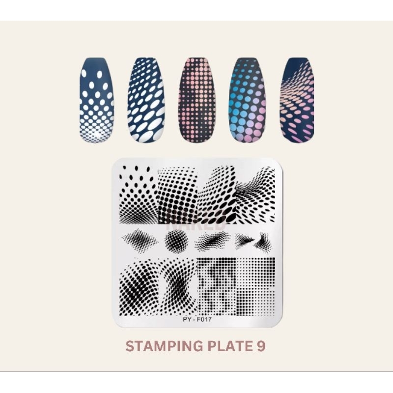Nail stamp marble marmer plat stamping jelly / plat besi