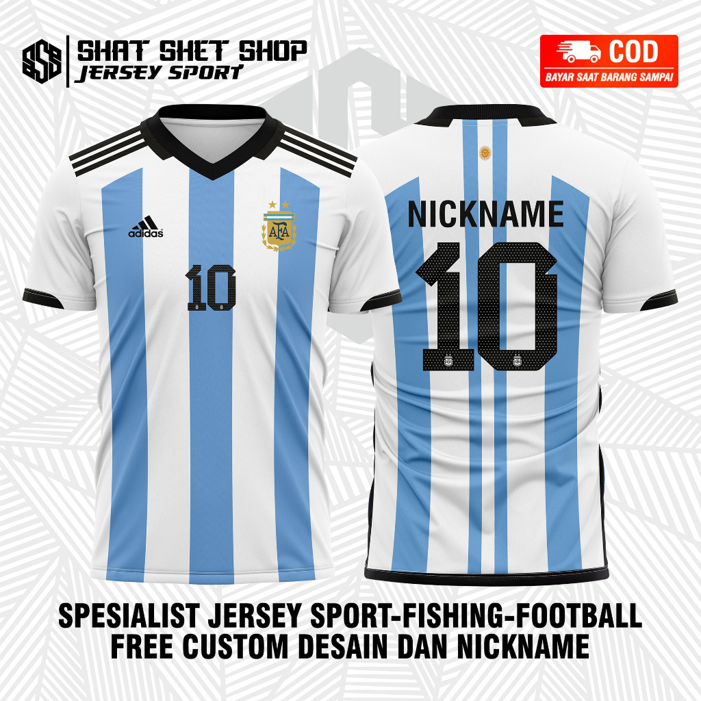 Kaos Jersey Timnas Argentina