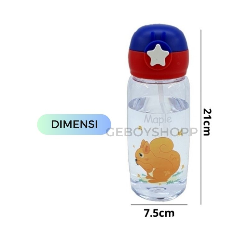 [CLEARANCE SALE] Botol Minum / Tempat Minum / Botol Air Minum Bintang + Tas 500ml Foodgrade