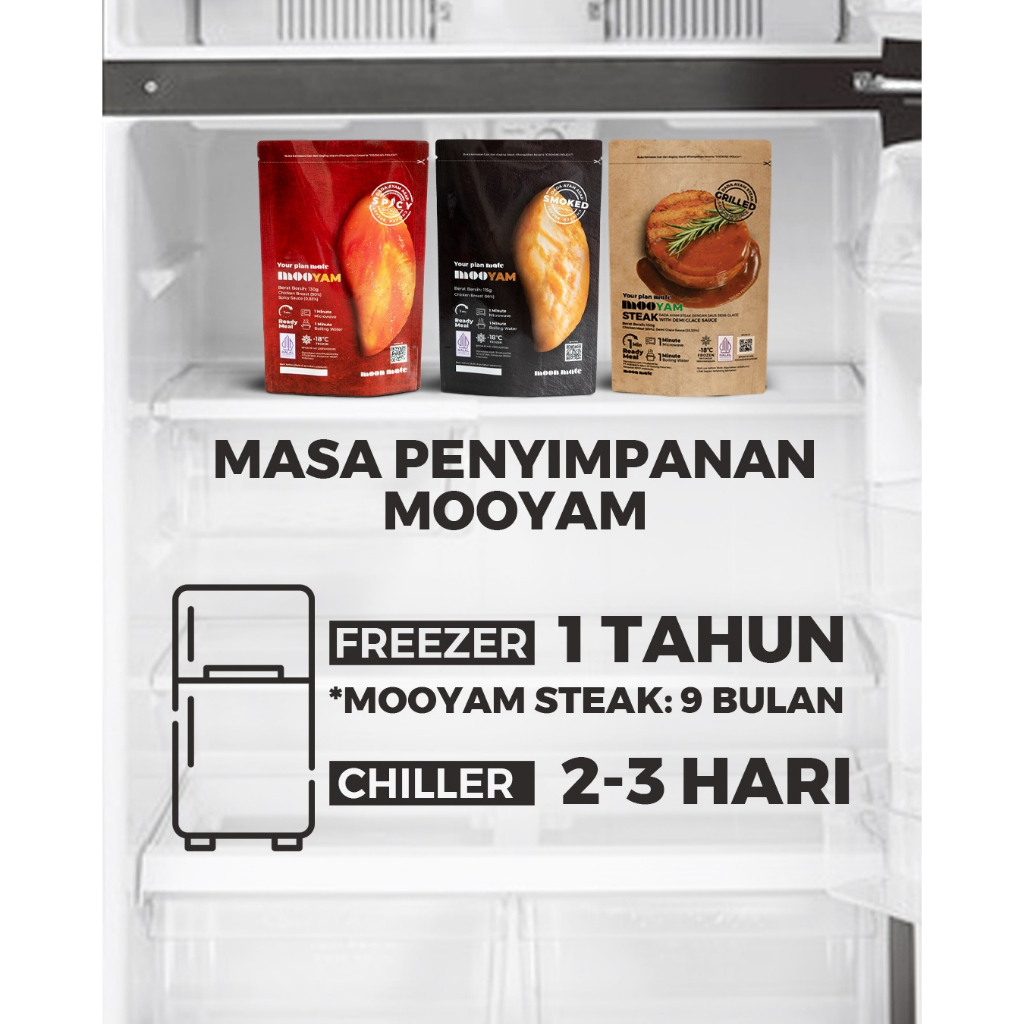 [Moon Mate - Official] MOOYAM (MIX-D) - Original 6 + Spicy 5 + Steak 5 (Advanced) Tanpa tepung / Protein / Gym