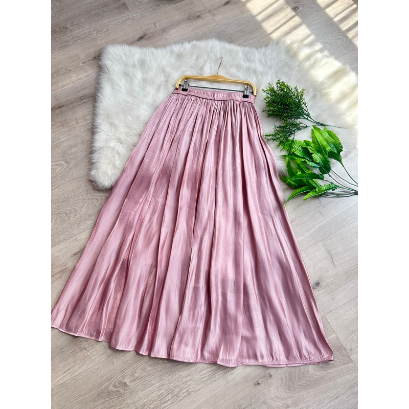 [ALLN Knitwear] Fenna Skirt Shimer Import Premium Double Puring