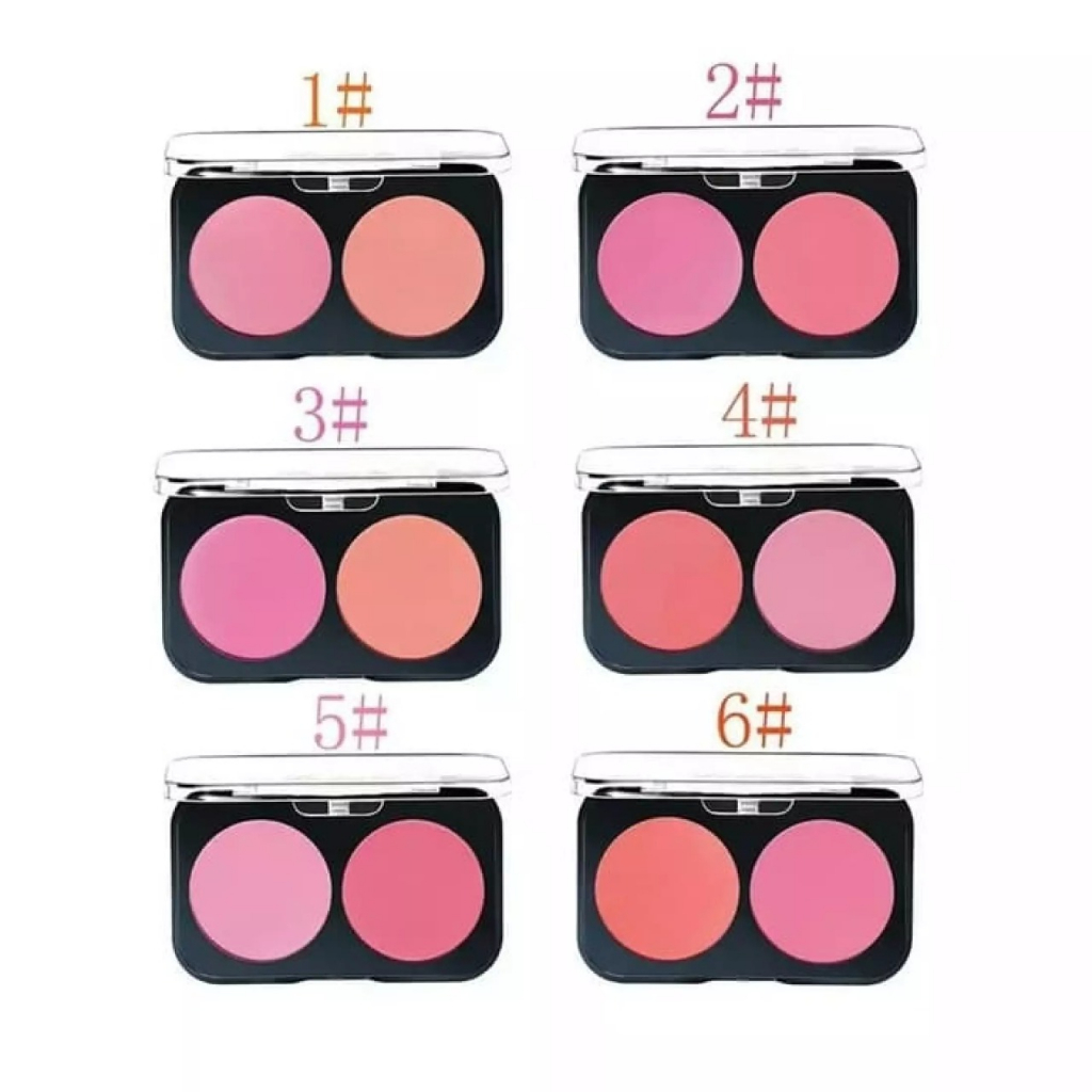 Hope Store - Lameila Palet Blush On 2in1 Mineral Pigment 6 Warna Pilihan LM5006