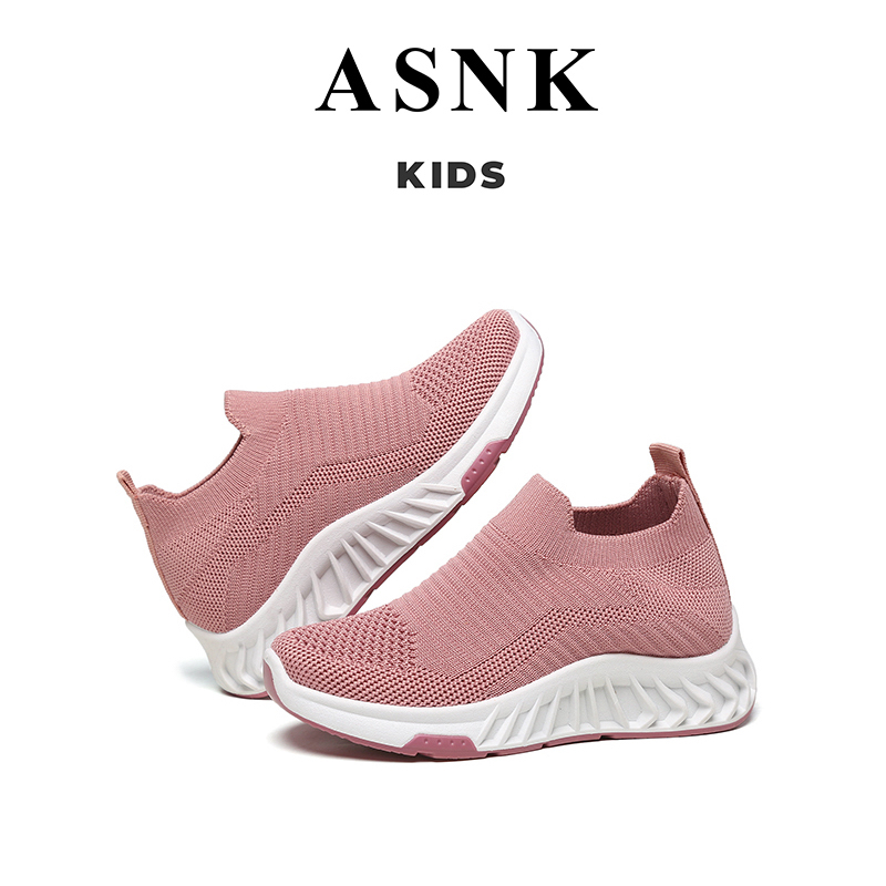 [GROSIR][COD] SEVEN_DAY SEPATU RAJUT SNEAKERS ANAK-ANAK UNTUK USIA 2-9 TAHUN / BOY &amp; GIRL PINK WM2315