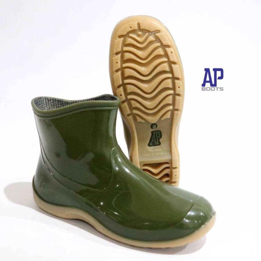 SEPATU WANITA AP BOOT 2005 HIJAU AP BOOTS 2005 SAFETY BOOT PENDEK AP 2005