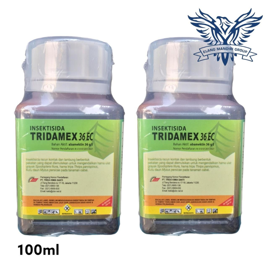 TRIDAMEX 36 EC 100 ml Insektisida Abamektin 36 g/l Untuk Mengendalikan Hama Ulat Grayak Abacel Mecking Stadium Demolish Trida Kimia Sakti