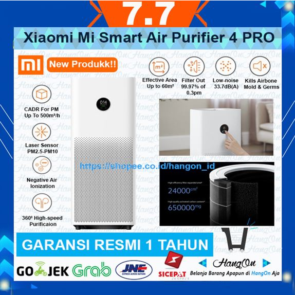 Xiaomi Mi Smart Air Purifier 4 PRO Penyaring Pembersih Udara Filter Udara AP 4 Pro 60m²