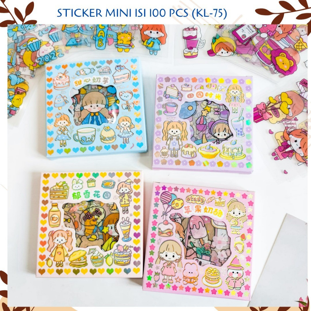 

STIKER KL-75 SENMU KECIL 100 LEMBAR TERMURAH COD 100 STIKER BAGUS LUCU IMUT Daily Manual Cute Pattern Decorative Tape Sticker Gift CRAFT