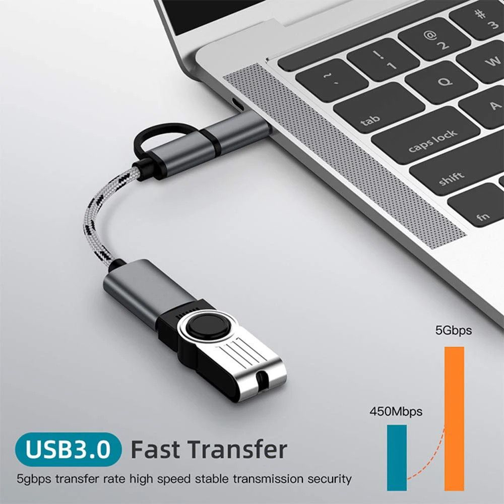 ￼USB Type-C Micro OTG 2 in 1 USB 3.0 OTG Adapter Cable Micro USB Type C Data / kabel otg 2in1