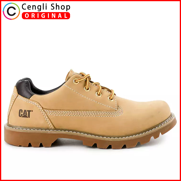 SEPATU BOOT CASUAL CATERPILLAR PRIA LOW BOOTS PENDEK ORIGINAL KULIT ASLI ORI CAT-91