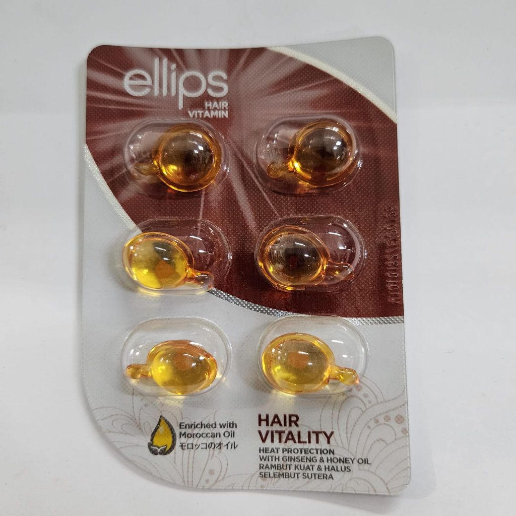 Ellips Vitamin Rambut Kuat Halus Selembut Sutra isi 6 Capsules