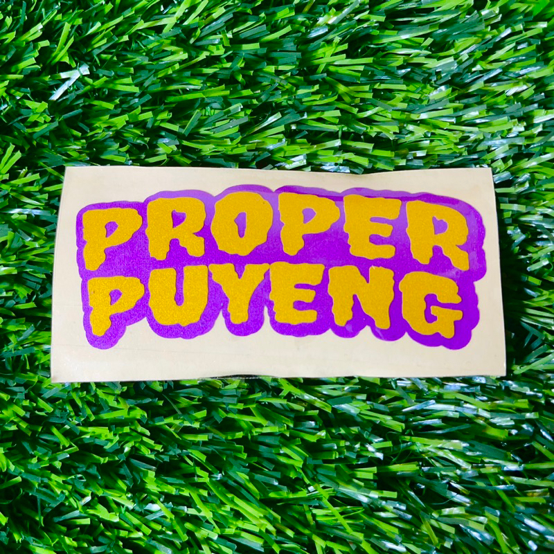 Stiker cutting proper puyeng sticker motor