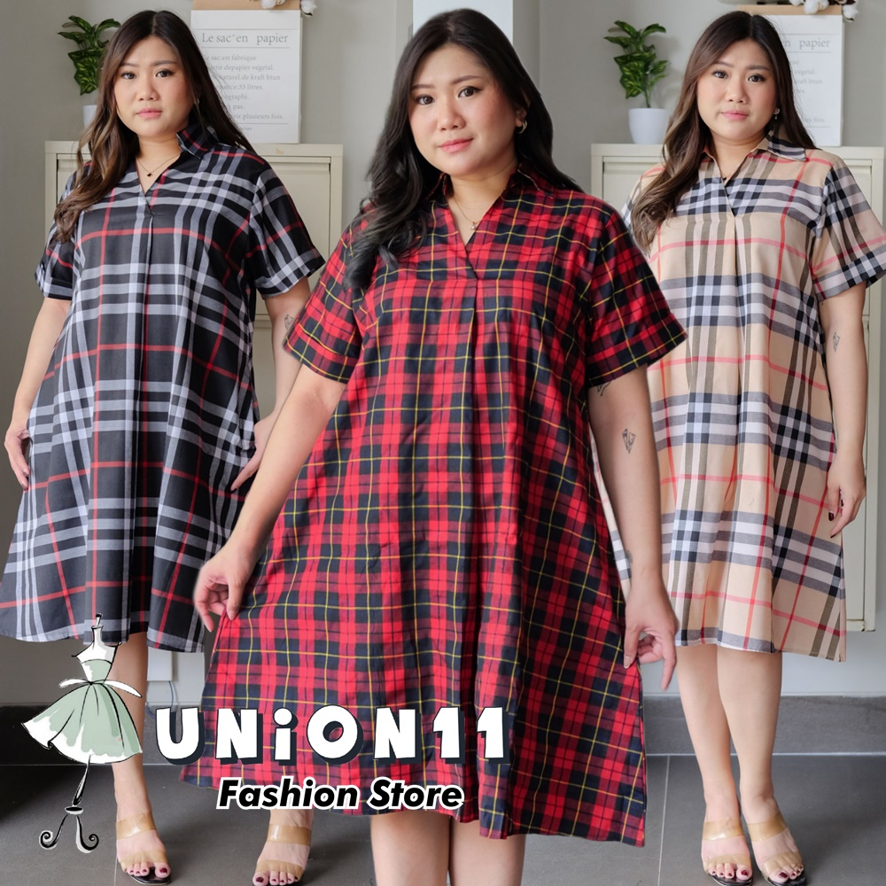 UNION11 - DRESS JUMBO WANITA LD 126 / BAJU JUMBO WANITA / BAJU KERJA WANITA BIGSIZE / DRESS JUMBO WANITA / DRESS JUMBO XXXL WANITA BENKA