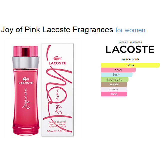 BIBIT PARFUM LAKOSTE JOY OF PINK BY DULBERG - ASLI 100%