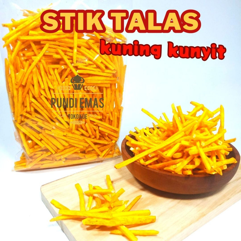 Stik Talas 250Gr / Keripik Talas Bogor / Camilan Tradisional Cemilan Asin Makanan Ringan Snack Tales