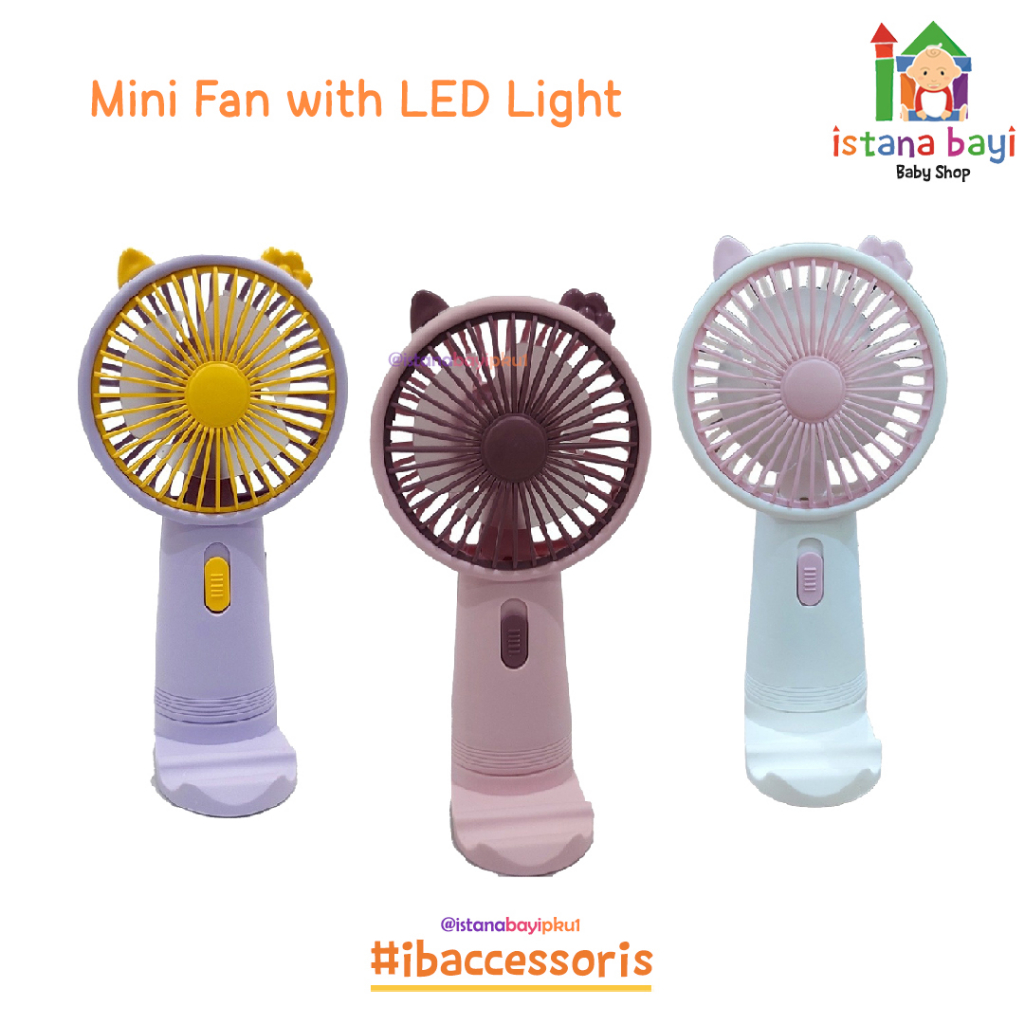 Kipas Angin Mini Portable USB Karakter / Kipas Mini Portable