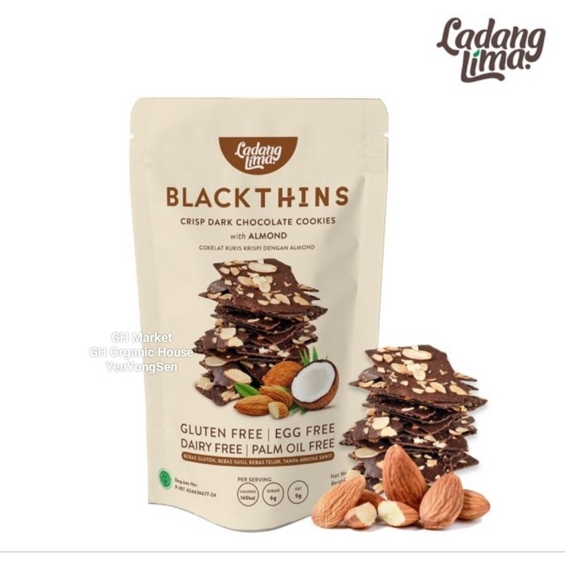 

BlackThins Cookies DarkChoco 100gr Vegan DairyFree EggFree GlutenFree