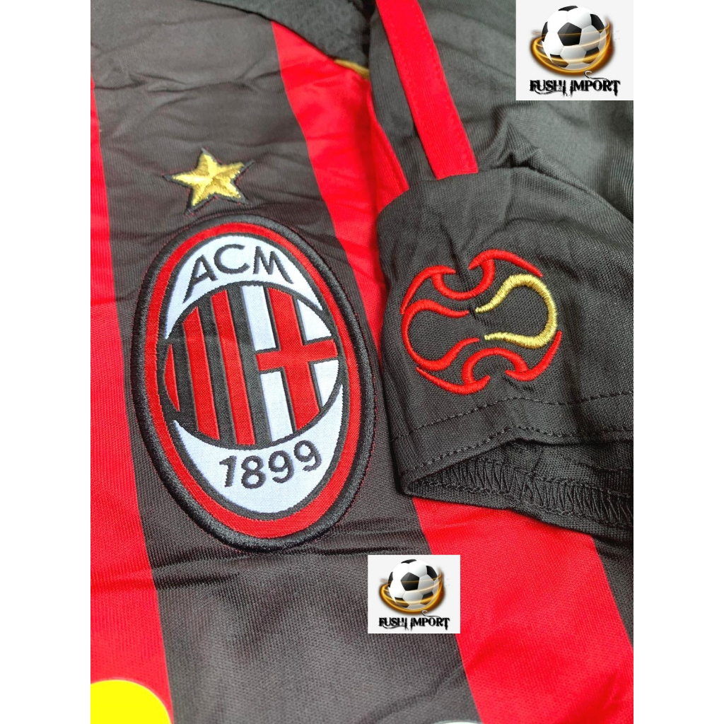 RETRO | Jersey Baju Bola Milan Home Bwin 2006 2007 Grade Ori