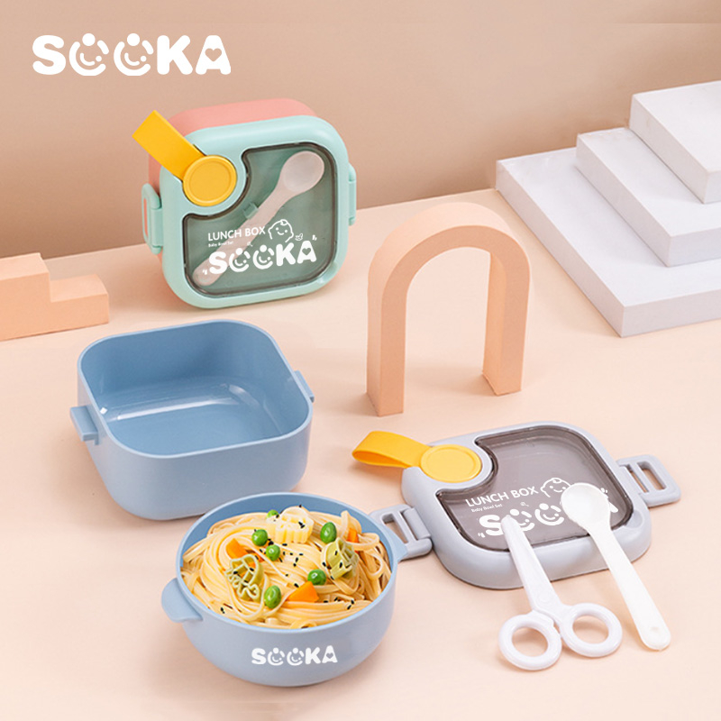 Sooka Kotak Makan Dinnerware Set For Kids Lunch Box Eco Friendly 750 ML Bahan PP Resin SK-ECA1138