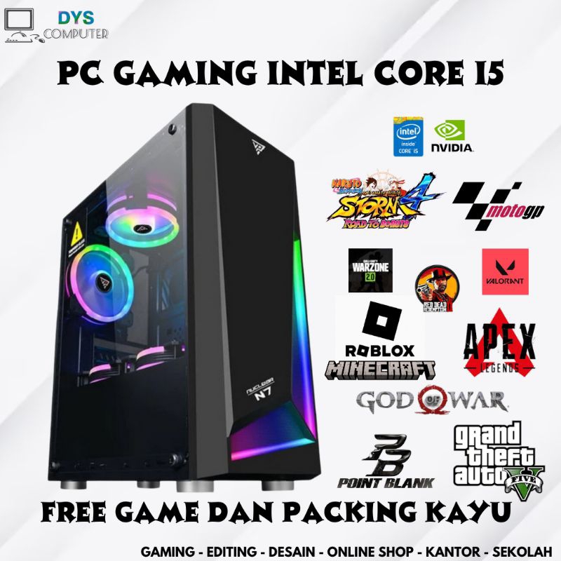 PC GAMING I5 MURAH MERIAH VGA 4GB LIBAS GTA V