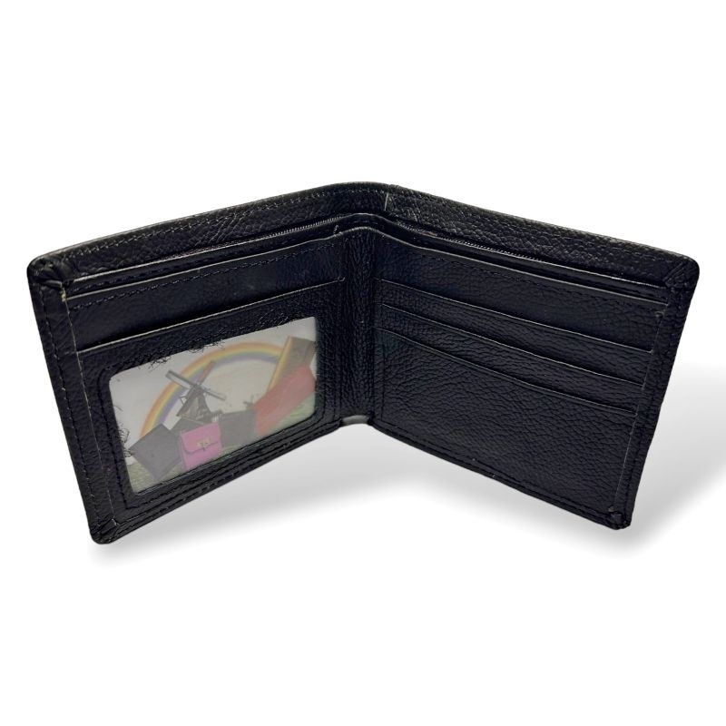 Diskon Promo Dompet Lipat Pria Kulit Asli Wallet Dompet kulit Tahan Bakar