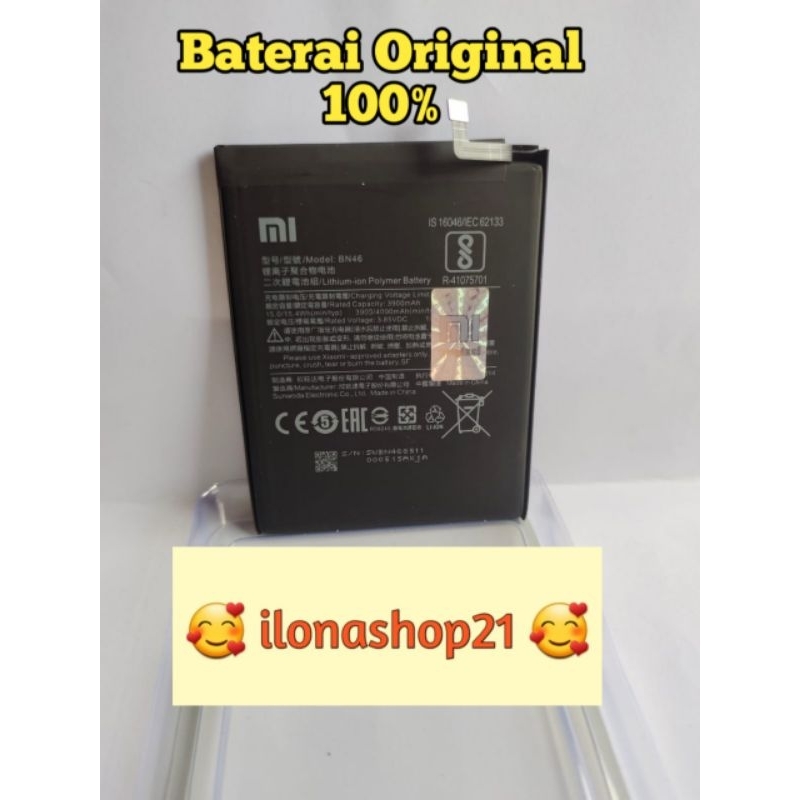 baterai bn46/baterai redmi note 8/baterai redmi 7 ORIGINAL 100%