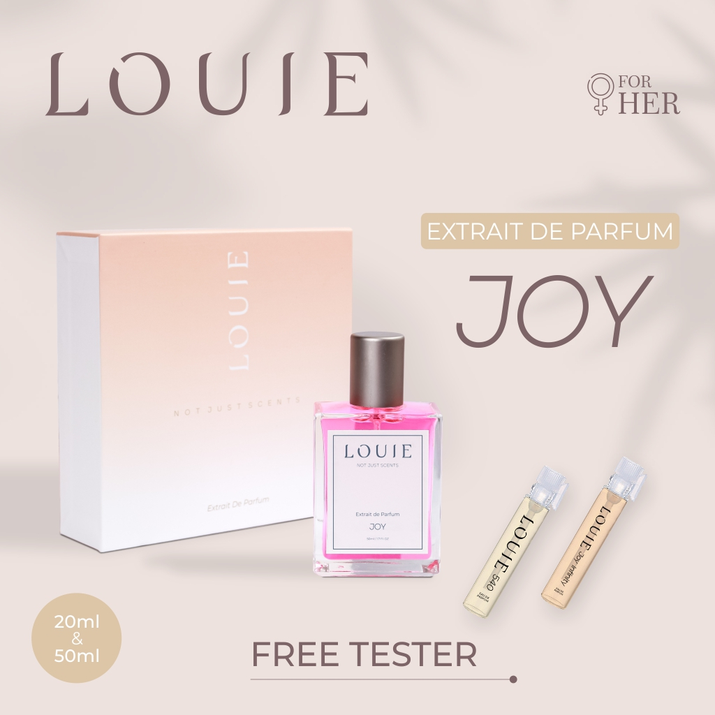 Louie Inspired Extrait De Parfum Parfume Perfume Farfum Parpum Minyak Wangi Joy Edp Mini kecil Travel Size Fresh Unisex Premium Lokal Mewah Wanita Perempuan Pria Cowok Awet Original Tahan Lama Dan Wangi 24 Jam Perempuan Pria Cowok 20 50 ml