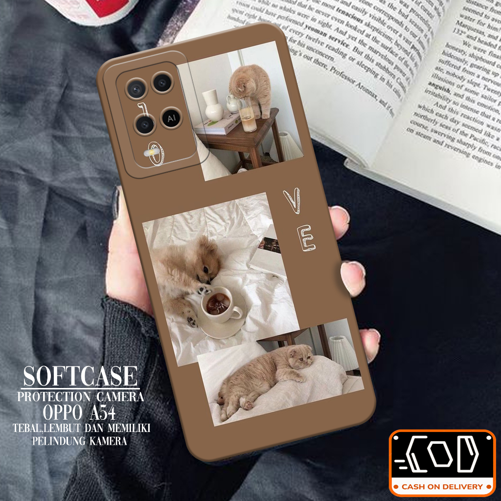 Softcase Oppo A54 Soft Protection Camera Case Oppo A54 Pelindung Belakang Oppo A54 Silikon Oppo A54 