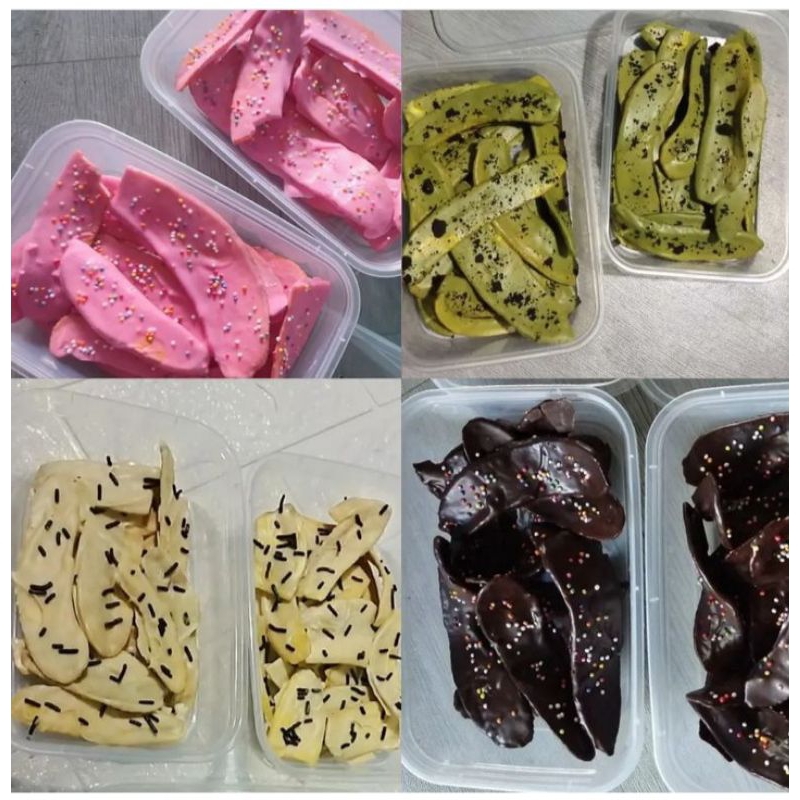 

kripik pisang lumer matcha
