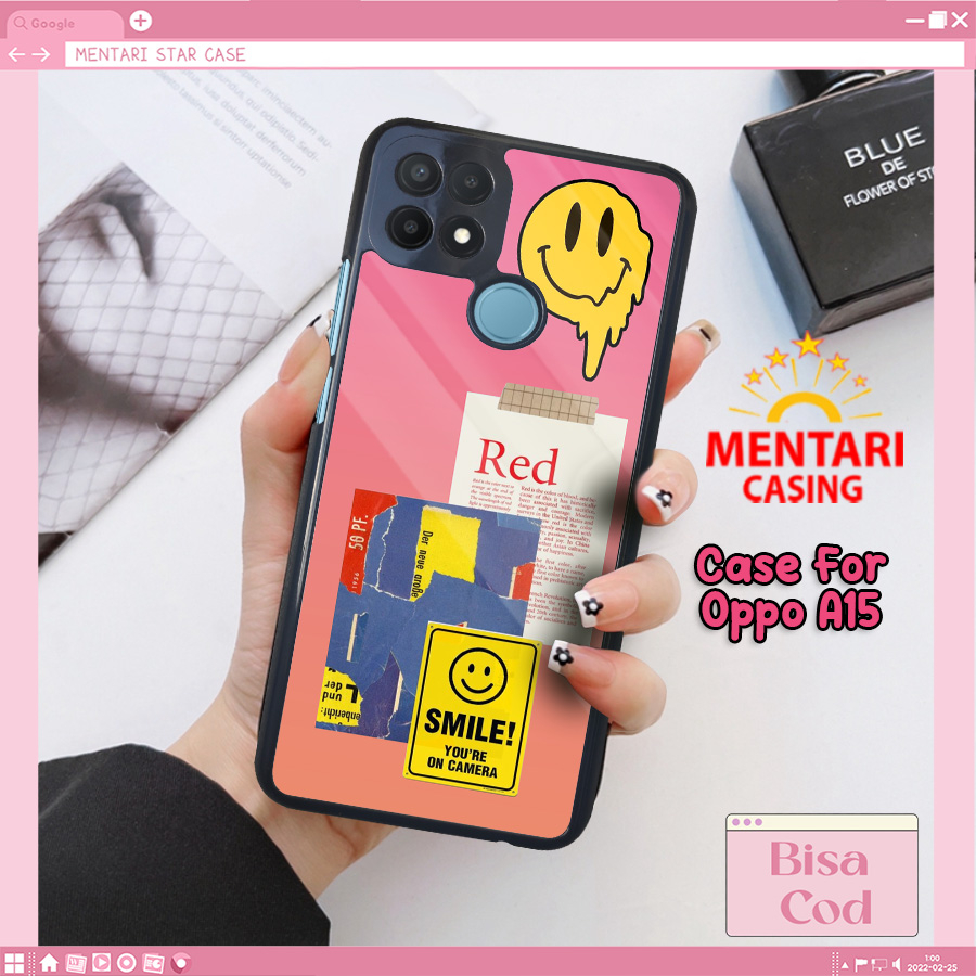 Case Oppo A15 Motif Terbaru Estetik Lucu Aesthetic Bahan Softcase Hardcase Glossy Premium Kekinian G