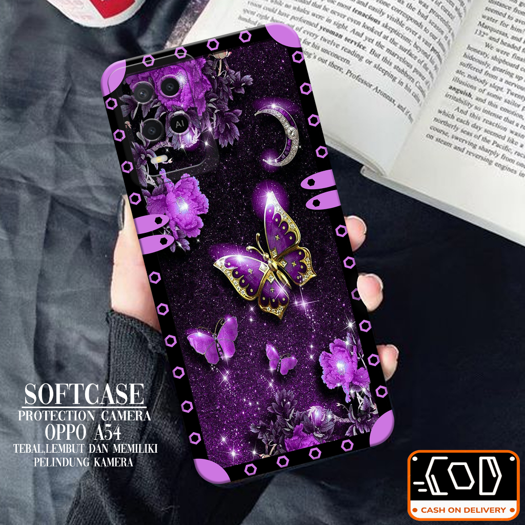 Softcase Oppo A54 Soft Protection Camera Case Oppo A54 Pelindung Belakang Oppo A54 Silikon Oppo A54 