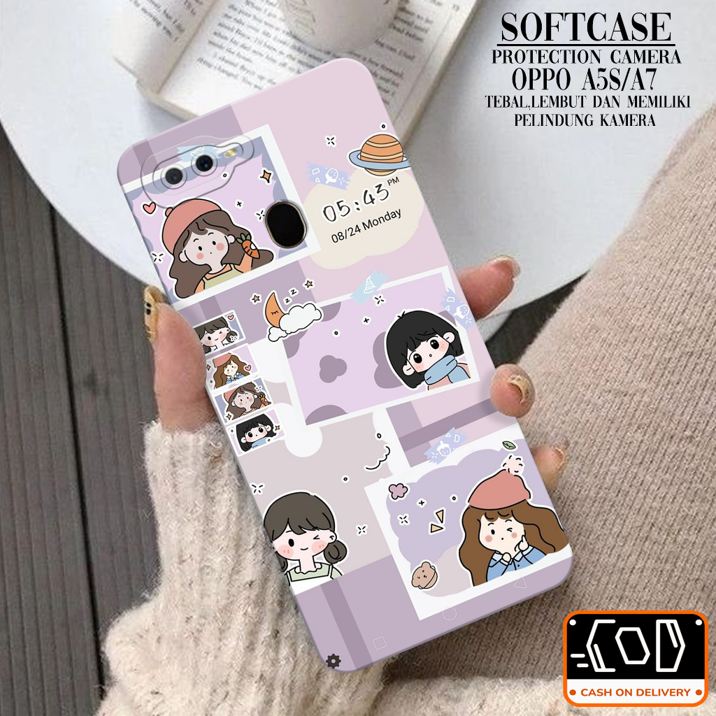 Softcase Oppo A5S/A7 Soft Protection Camera Case Oppo A5S/A7 Terbaru Pelindung Belakang Oppo A5S/A7 