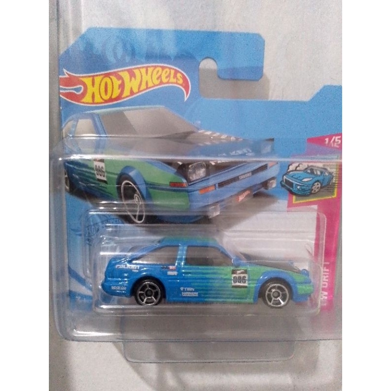 hot wheels Toyota ae86 sprinter trueno falken card pendek