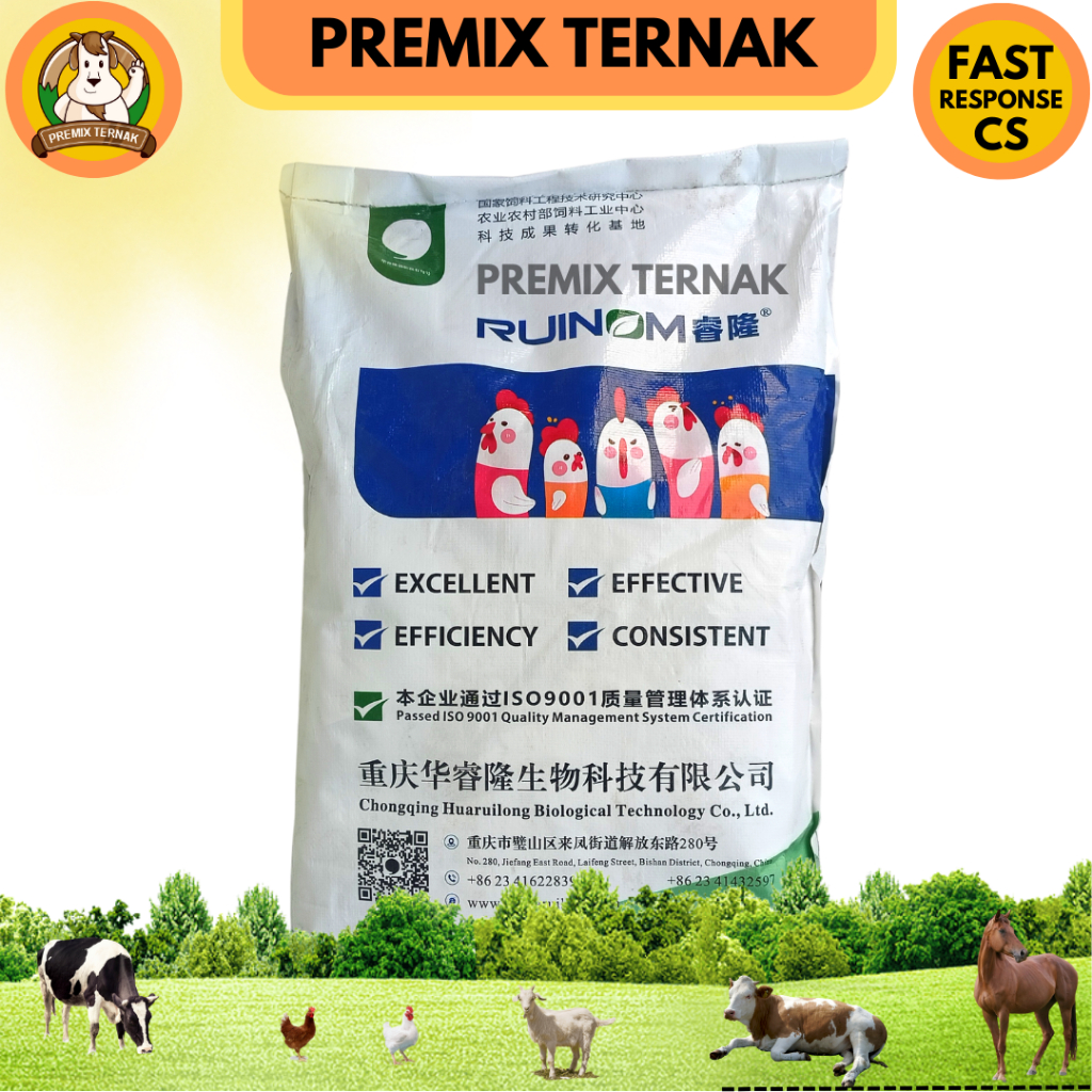 RUINOM MULTIVITA ( Vitamin HC ) 1 KG - Multivitamin Konsentrasi Tinggi Unggas Ayam Bebek Itik Ternak Like Rhodivit Fortevit