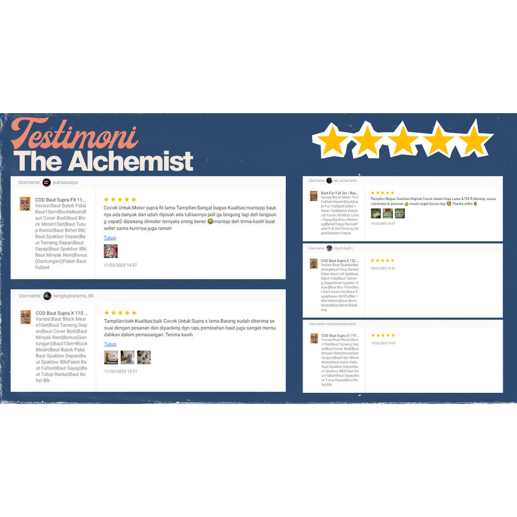 Klip Batok Lampu Depan-Utama Honda/Yamaha/Suzuki Beat/Mio/Vario/Supra