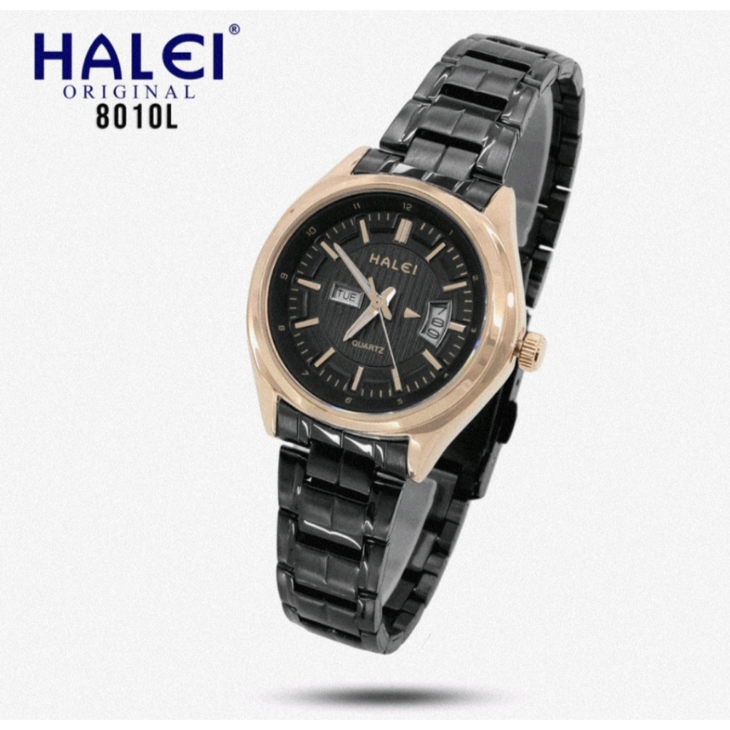 [BATAM] JAM TANGAN HALEI 8010 WANITA RANTAI STAINLESS STEEL GARANSI 1 TAHUN TAHAN AIR BISA BUAT BERE