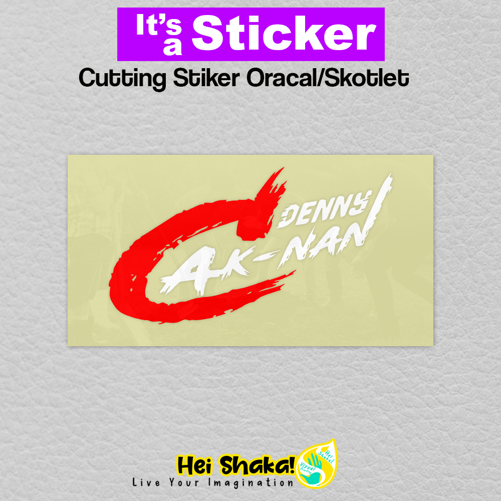 Stiker Cutting Denny Caknan Sticker Timbul DC Music untuk HP Motor Laptop PC Helm Sticker Oracal Ref