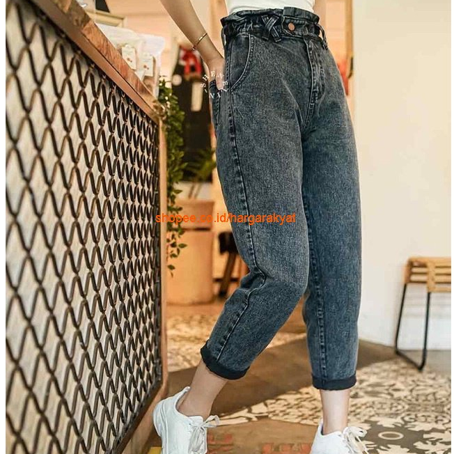 Celana Jeans Boyfriend Shelin Korean Style Hits Instagram Termurah