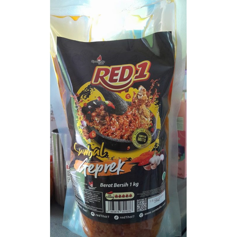 

RED 1 SAMBAL GEPREK/ SAMBAL GEPREK SIAP SANTAP ISI 1Kg